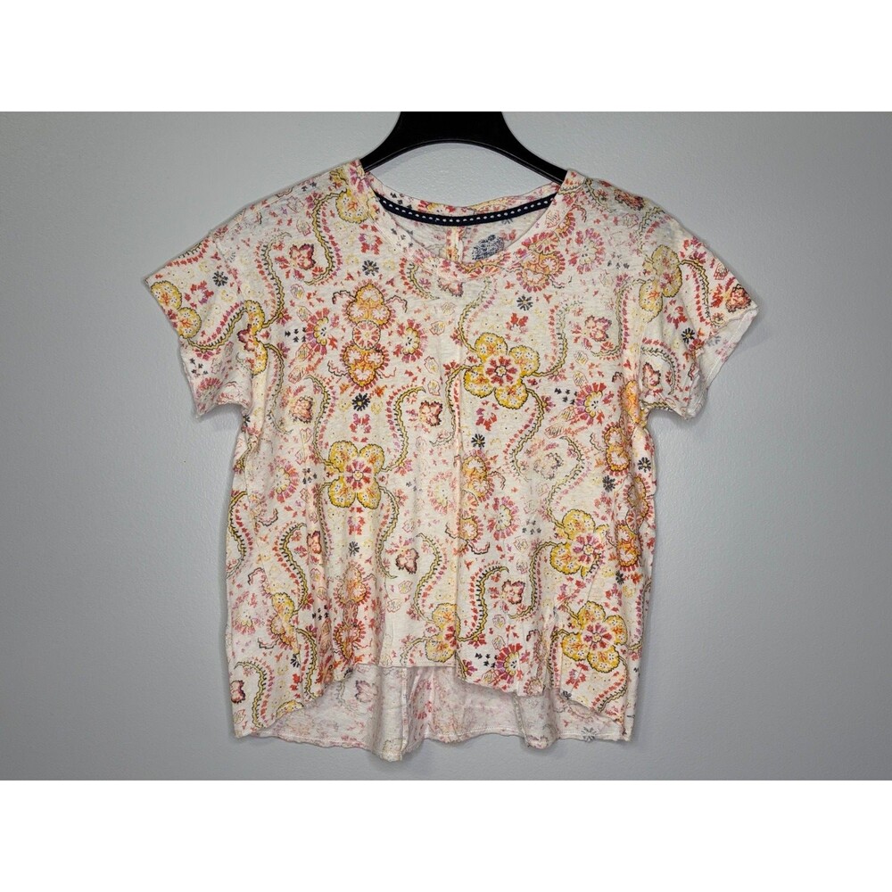 Pilcro Anthropologie Women's Swing Tee Paisley Top Size XS
